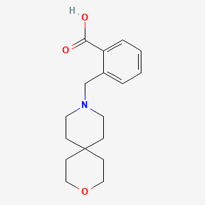 molecular formula C17H23NO3 B5371928 2-(3-oxa-9-azaspiro[5.5]undec-9-ylmethyl)benzoic acid 