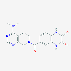 6-{[4-(dimethylamino)-5,8-dihydropyrido[3,4-d]pyrimidin-7(6H)-yl]carbonyl}-1,4-dihydroquinoxaline-2,3-dione