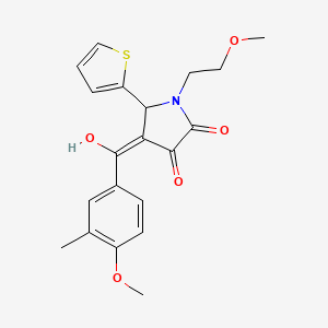 3-hydroxy-1-(2-methoxyethyl)-4-(4-methoxy-3-methylbenzoyl)-5-(2-thienyl)-1,5-dihydro-2H-pyrrol-2-one