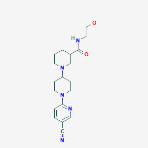 1'-(5-cyanopyridin-2-yl)-N-(2-methoxyethyl)-1,4'-bipiperidine-3-carboxamide