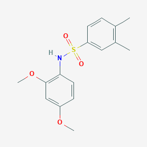 molecular formula C16H19NO4S B5372027 N-(2,4-dimethoxyphenyl)-3,4-dimethylbenzenesulfonamide 