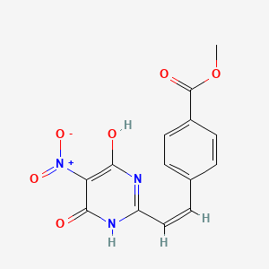 methyl 4-[2-(4-hydroxy-5-nitro-6-oxo-1,6-dihydro-2-pyrimidinyl)vinyl]benzoate