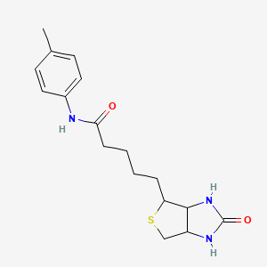 N-(4-methylphenyl)-5-(2-oxohexahydro-1H-thieno[3,4-d]imidazol-4-yl)pentanamide