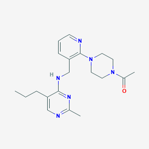 N-{[2-(4-acetylpiperazin-1-yl)pyridin-3-yl]methyl}-2-methyl-5-propylpyrimidin-4-amine