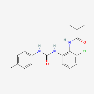 N-[2-chloro-6-({[(4-methylphenyl)amino]carbonyl}amino)phenyl]-2-methylpropanamide