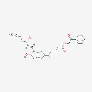 molecular formula C30H38O5 B053721 Iloprost phenacyl ester CAS No. 122405-30-5