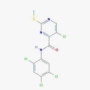 5-chloro-2-(methylthio)-N-(2,4,5-trichlorophenyl)pyrimidine-4-carboxamide