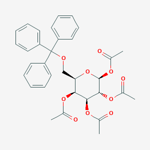 molecular formula C33H34O10 B053722 1,2,3,4-四-O-乙酰基-6-O-三苯甲基-β-D-半乳吡喃糖 CAS No. 124648-92-6