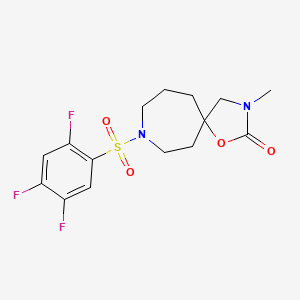 3-methyl-8-[(2,4,5-trifluorophenyl)sulfonyl]-1-oxa-3,8-diazaspiro[4.6]undecan-2-one