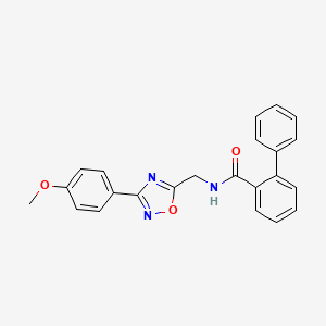 N-{[3-(4-methoxyphenyl)-1,2,4-oxadiazol-5-yl]methyl}-2-biphenylcarboxamide