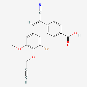 4-{2-[3-bromo-5-methoxy-4-(2-propyn-1-yloxy)phenyl]-1-cyanovinyl}benzoic acid