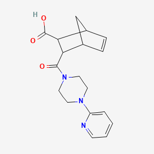 3-{[4-(2-pyridinyl)-1-piperazinyl]carbonyl}bicyclo[2.2.1]hept-5-ene-2-carboxylic acid