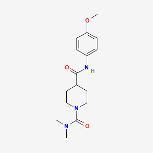 N~4~-(4-methoxyphenyl)-N~1~,N~1~-dimethyl-1,4-piperidinedicarboxamide