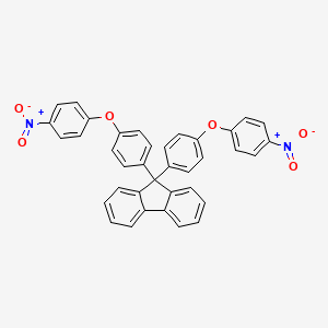 molecular formula C37H24N2O6 B5372280 9,9-联[4-(4-硝基苯氧基)苯基]-9H-芴 CAS No. 139265-69-3