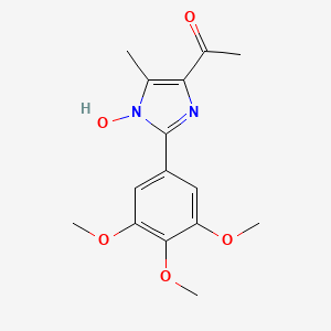 1-[1-hydroxy-5-methyl-2-(3,4,5-trimethoxyphenyl)-1H-imidazol-4-yl]ethanone