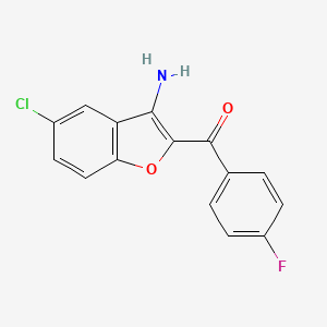 (3-amino-5-chloro-1-benzofuran-2-yl)(4-fluorophenyl)methanone