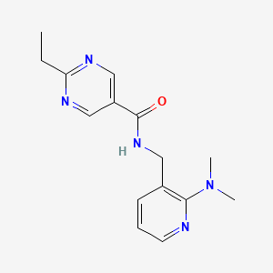 N-{[2-(dimethylamino)pyridin-3-yl]methyl}-2-ethylpyrimidine-5-carboxamide