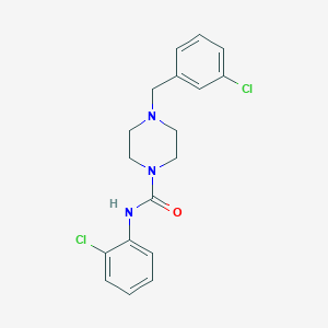 4-(3-chlorobenzyl)-N-(2-chlorophenyl)-1-piperazinecarboxamide