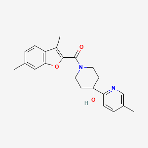 1-[(3,6-dimethyl-1-benzofuran-2-yl)carbonyl]-4-(5-methylpyridin-2-yl)piperidin-4-ol