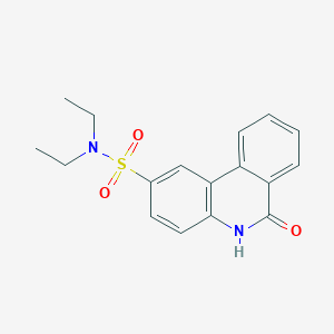 molecular formula C17H18N2O3S B5372368 N,N-diethyl-6-oxo-5,6-dihydrophenanthridine-2-sulfonamide 