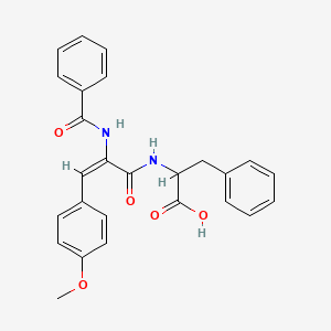 N-[2-(benzoylamino)-3-(4-methoxyphenyl)acryloyl]phenylalanine