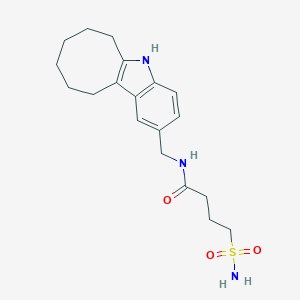 4-(aminosulfonyl)-N-(6,7,8,9,10,11-hexahydro-5H-cycloocta[b]indol-2-ylmethyl)butanamide