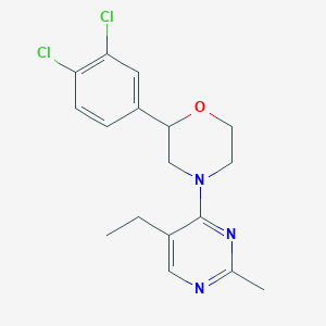 2-(3,4-dichlorophenyl)-4-(5-ethyl-2-methylpyrimidin-4-yl)morpholine