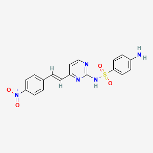 4-amino-N-{4-[2-(4-nitrophenyl)vinyl]-2-pyrimidinyl}benzenesulfonamide