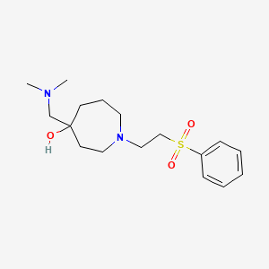 4-[(dimethylamino)methyl]-1-[2-(phenylsulfonyl)ethyl]-4-azepanol