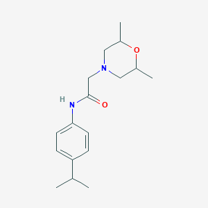 2-(2,6-dimethyl-4-morpholinyl)-N-(4-isopropylphenyl)acetamide