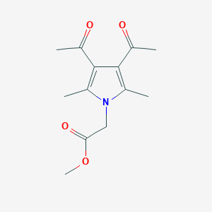 methyl (3,4-diacetyl-2,5-dimethyl-1H-pyrrol-1-yl)acetate