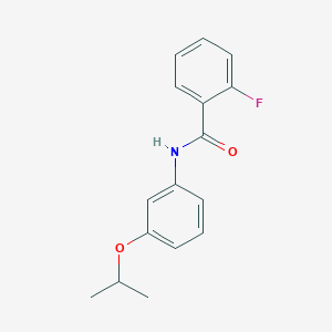 molecular formula C16H16FNO2 B5372656 2-fluoro-N-(3-isopropoxyphenyl)benzamide 