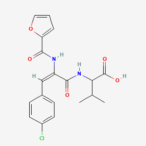 molecular formula C19H19ClN2O5 B5372681 N-[3-(4-chlorophenyl)-2-(2-furoylamino)acryloyl]valine 