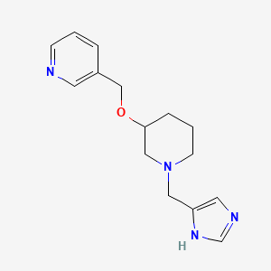 3-({[1-(1H-imidazol-4-ylmethyl)-3-piperidinyl]oxy}methyl)pyridine