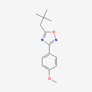 5-(2,2-dimethylpropyl)-3-(4-methoxyphenyl)-1,2,4-oxadiazole