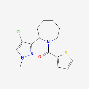 2-(4-chloro-1-methyl-1H-pyrazol-3-yl)-1-(2-thienylcarbonyl)azepane