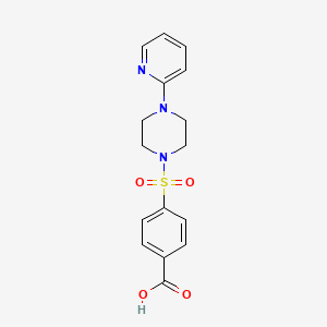 4-[(4-pyridin-2-ylpiperazin-1-yl)sulfonyl]benzoic acid