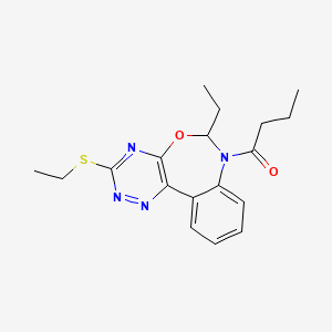 7-butyryl-6-ethyl-3-(ethylthio)-6,7-dihydro[1,2,4]triazino[5,6-d][3,1]benzoxazepine