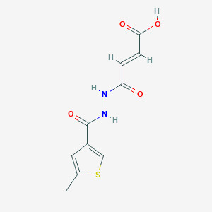 molecular formula C10H10N2O4S B5372786 4-{2-[(5-methyl-3-thienyl)carbonyl]hydrazino}-4-oxo-2-butenoic acid 