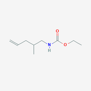 molecular formula C9H17NO2 B053728 ethyl N-(2-methylpent-4-enyl)carbamate CAS No. 112476-23-0
