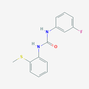 N-(3-fluorophenyl)-N'-[2-(methylthio)phenyl]urea