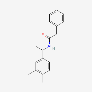 molecular formula C18H21NO B5372866 N-[1-(3,4-dimethylphenyl)ethyl]-2-phenylacetamide 