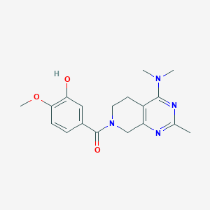 5-{[4-(dimethylamino)-2-methyl-5,8-dihydropyrido[3,4-d]pyrimidin-7(6H)-yl]carbonyl}-2-methoxyphenol