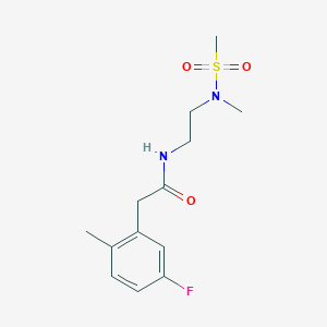 2-(5-fluoro-2-methylphenyl)-N-{2-[methyl(methylsulfonyl)amino]ethyl}acetamide