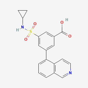 3-[(cyclopropylamino)sulfonyl]-5-isoquinolin-5-ylbenzoic acid