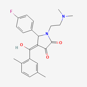 1-[2-(dimethylamino)ethyl]-4-(2,5-dimethylbenzoyl)-5-(4-fluorophenyl)-3-hydroxy-1,5-dihydro-2H-pyrrol-2-one