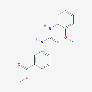 molecular formula C16H16N2O4 B5373023 methyl 3-({[(2-methoxyphenyl)amino]carbonyl}amino)benzoate 