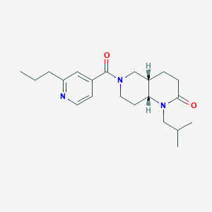 (4aS*,8aR*)-1-isobutyl-6-(2-propylisonicotinoyl)octahydro-1,6-naphthyridin-2(1H)-one