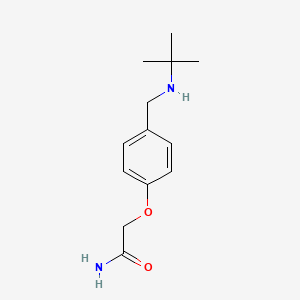 molecular formula C13H20N2O2 B5373101 2-{4-[(tert-butylamino)methyl]phenoxy}acetamide 