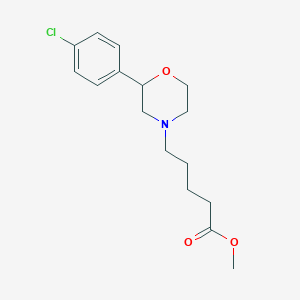 methyl 5-[2-(4-chlorophenyl)morpholin-4-yl]pentanoate